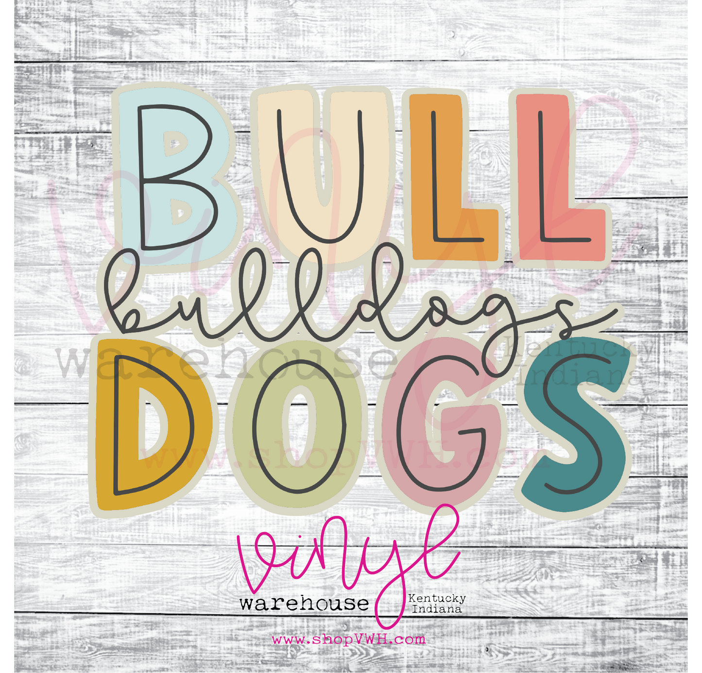 Bulldog Spirit - Heat Transfer Print
