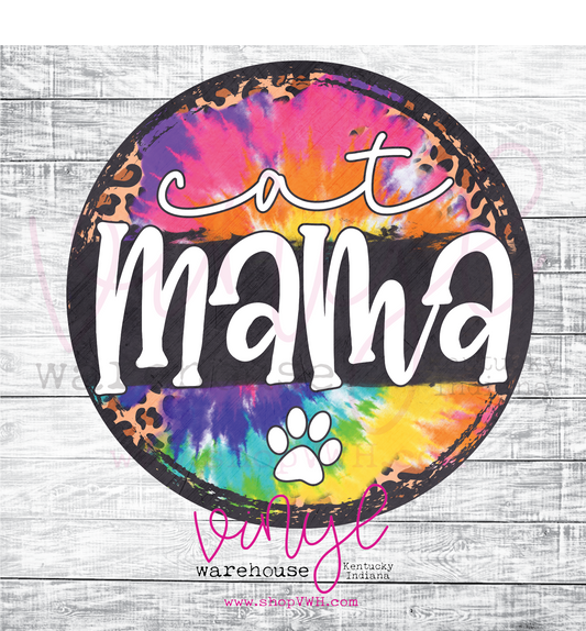 Cat Mama - Heat Transfer Print