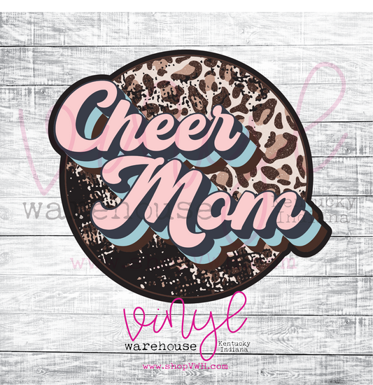 Printed Adhesive Decal - Cheer Mom