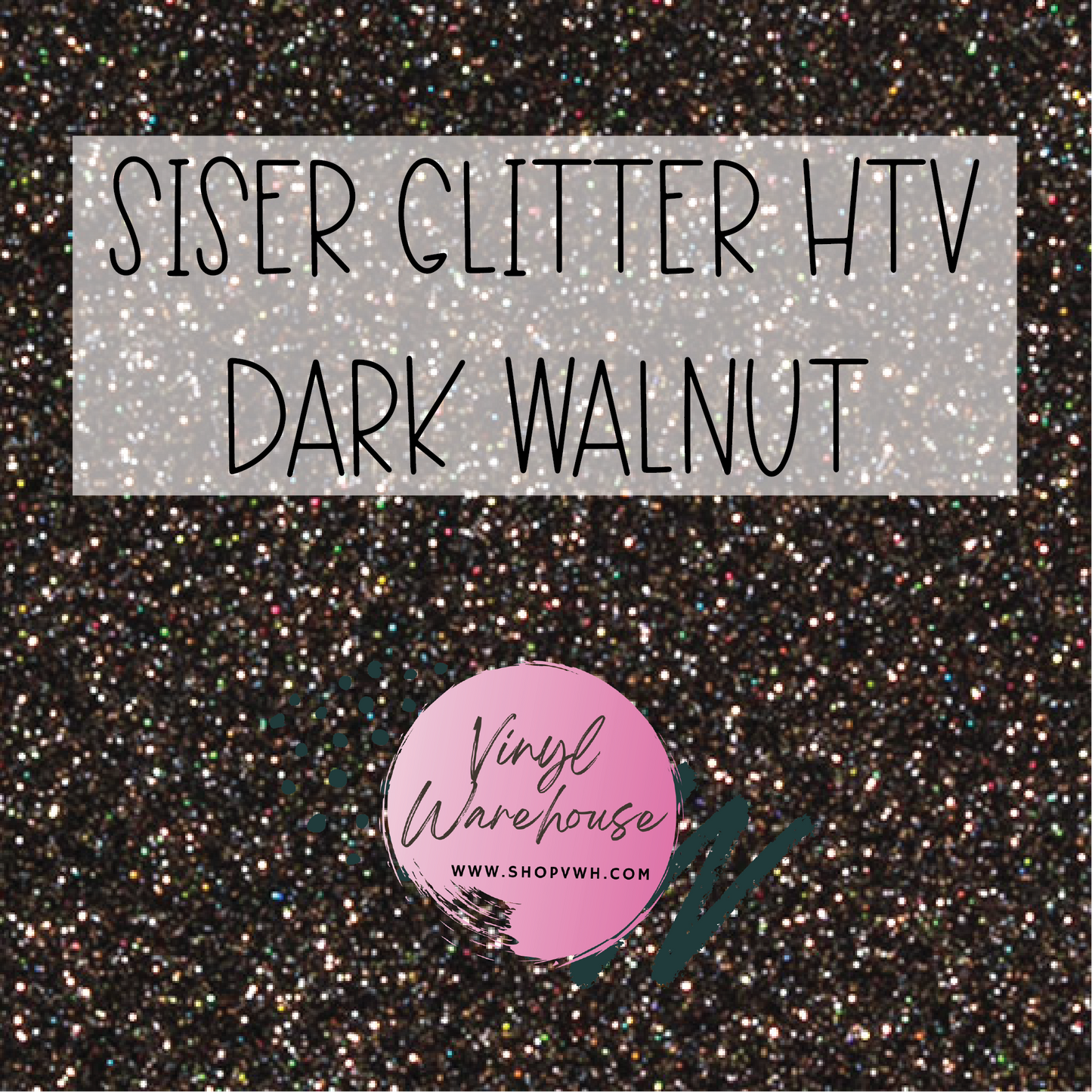 Siser EasyWeed Glitter HTV - Dark Walnut