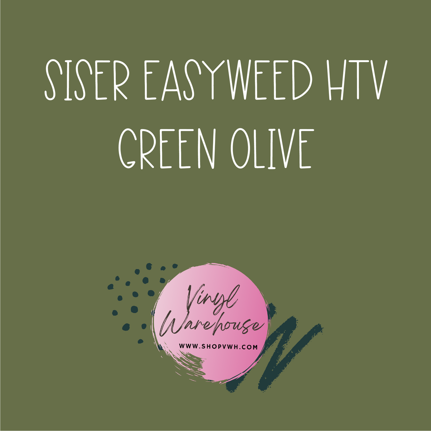 Siser Easyweed HTV - Green Olive