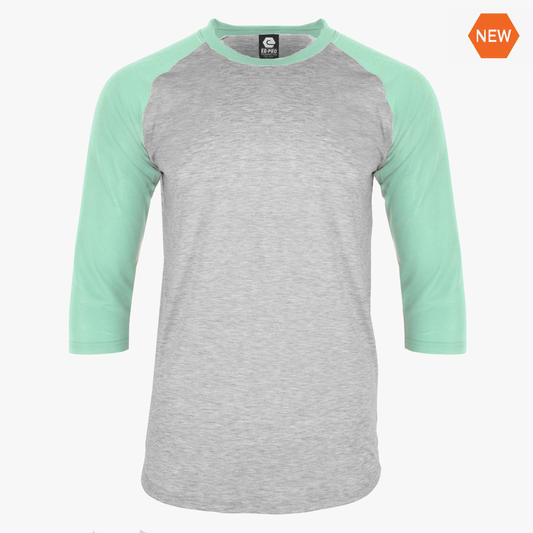 EGPRO Poly Adult Raglan - Mint w/ Grey Body