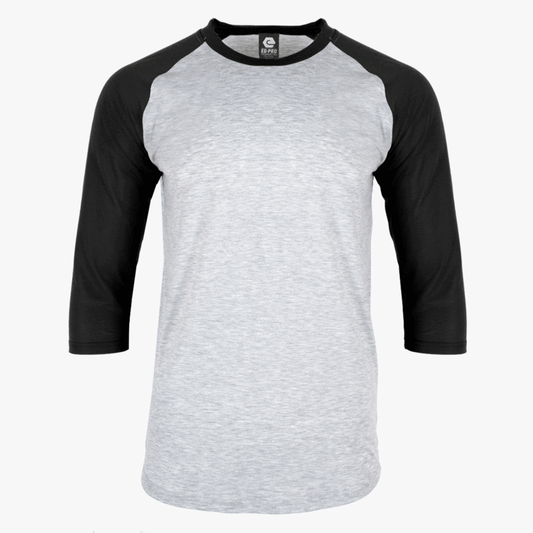 EGPRO Youth Poly Raglan - Black w/ Grey Body