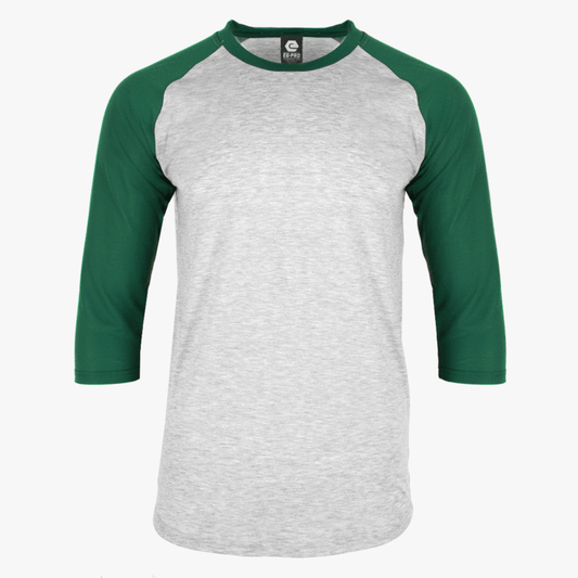 EGPRO Adult Poly Raglan - Hunter Green w/ Grey Body