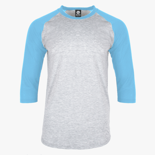 EGPRO Adult Poly Raglan - Light Blue / Grey Body