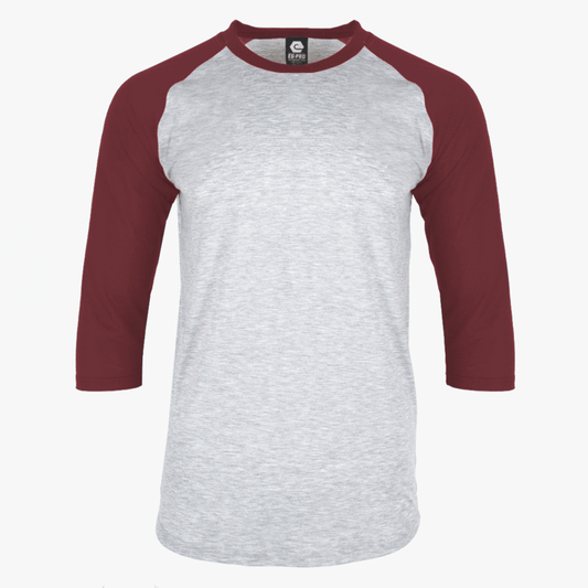 EGPRO Poly Adult Raglan - Maroon w/ Grey Body