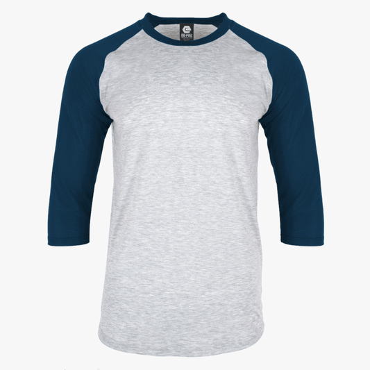 EGPRO Youth Poly Raglan - Navy w/ Grey Body