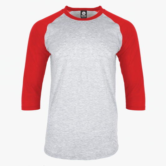 EGPRO Youth Poly Raglan - Red w/ Grey Body