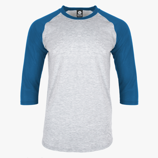 EGPRO Youth Poly Raglan - Royal w/ Grey Body