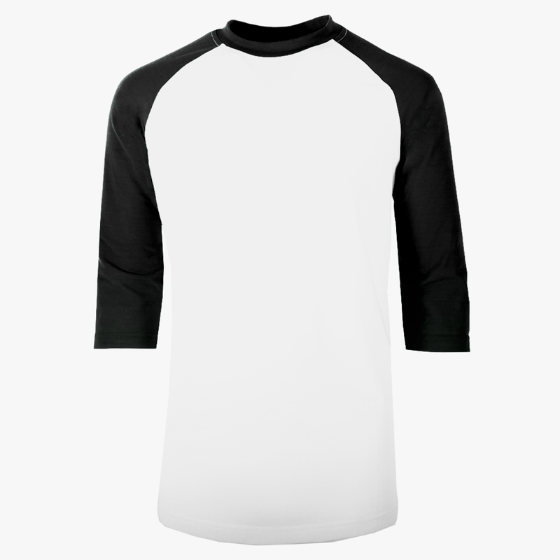 EGPRO Youth Poly Raglan - Black w/ White Body