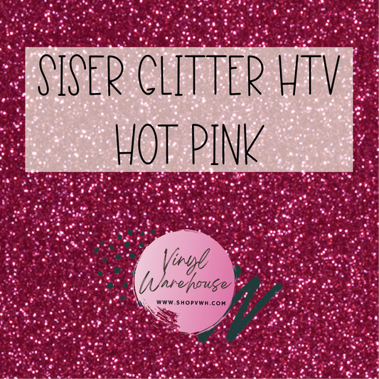 Siser EasyWeed Glitter HTV - Hot Pink