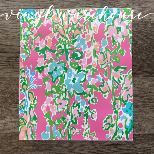 Lilly Inspired HTV - Pink Branches