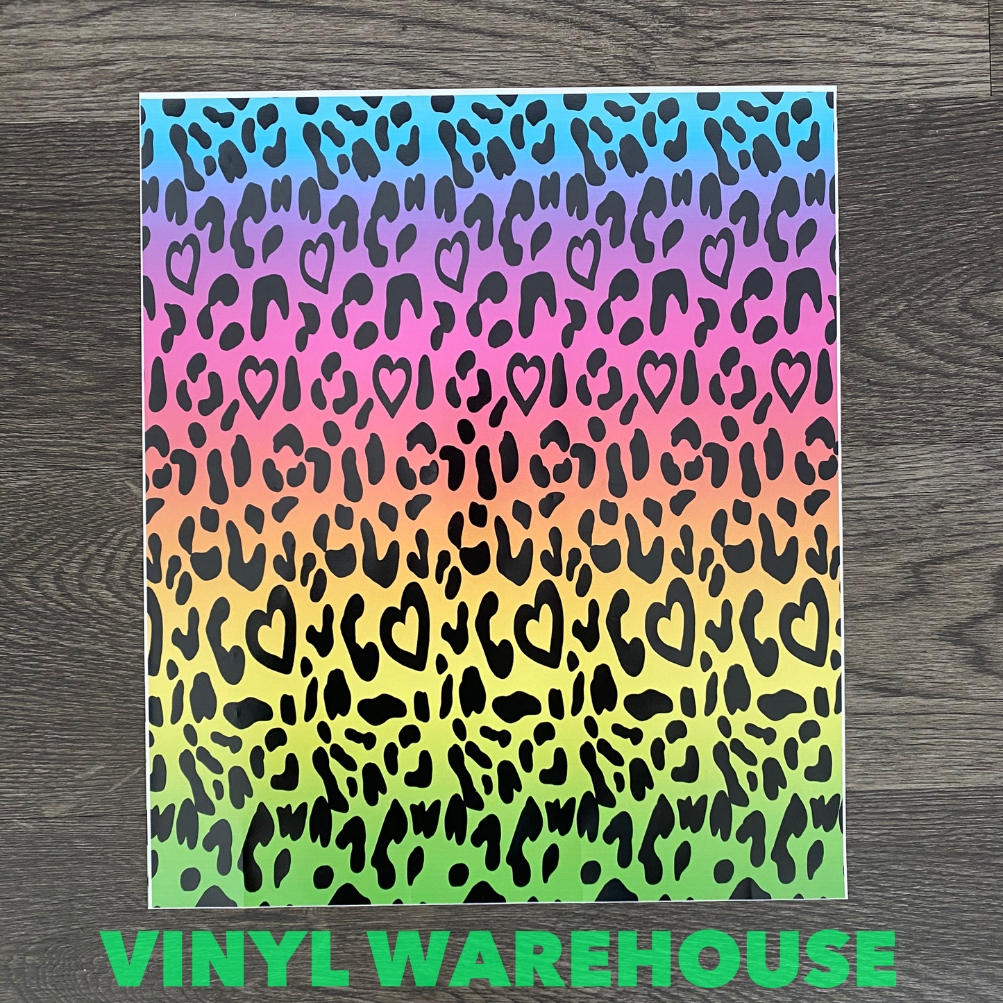 Lisa Frank Inspired Rainbow Leopard - Printed HTV