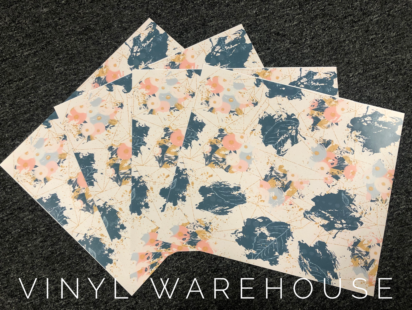 Navy Splatter - Printed HTV