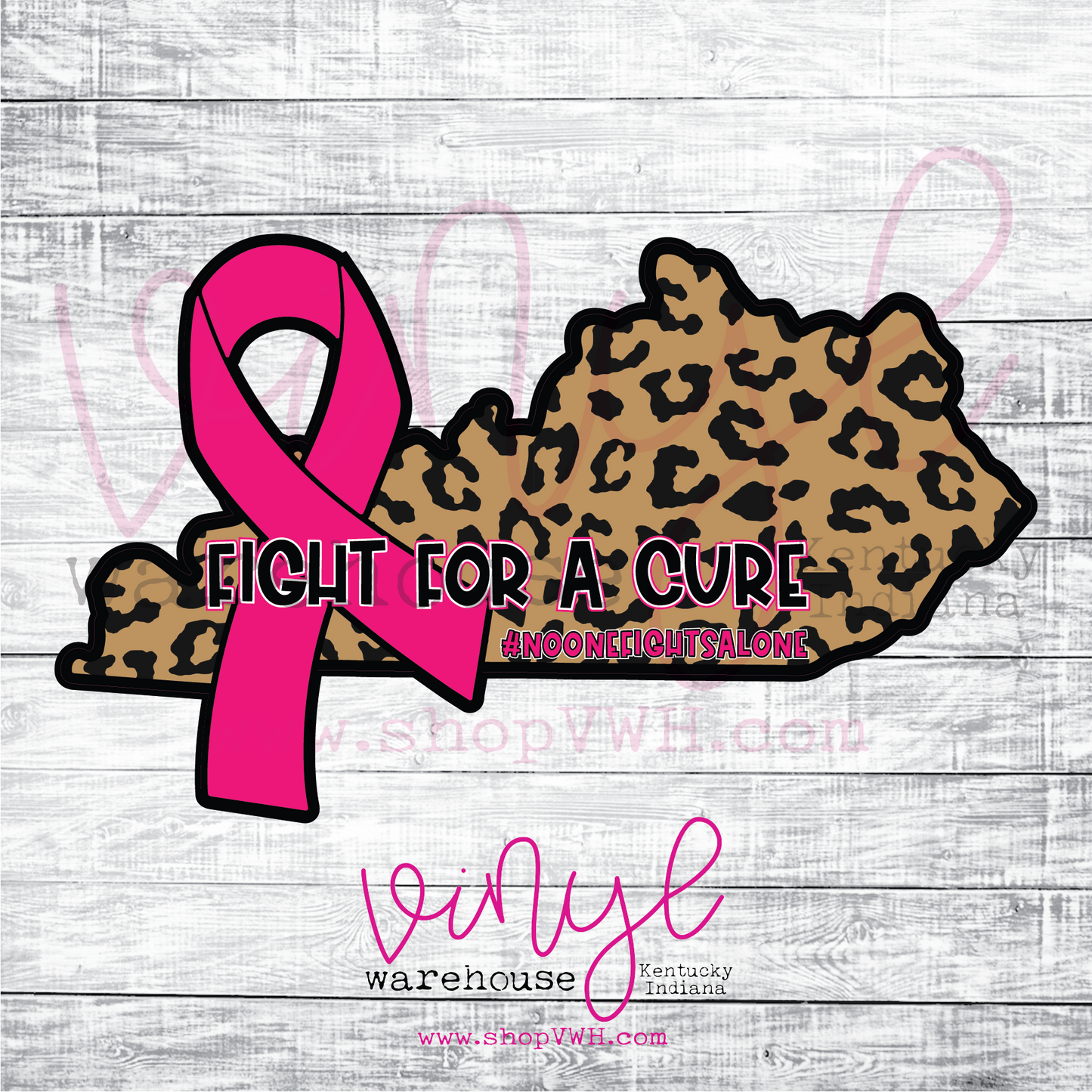 KY Ribbon (Breast Cancer Awareness) - Heat Transfer Print