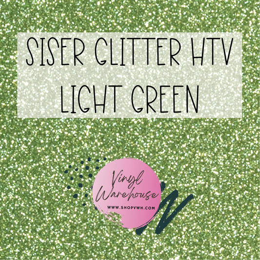Siser EasyWeed Glitter HTV - Light Green