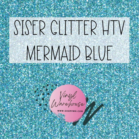 Siser EasyWeed Glitter HTV - Mermaid Blue