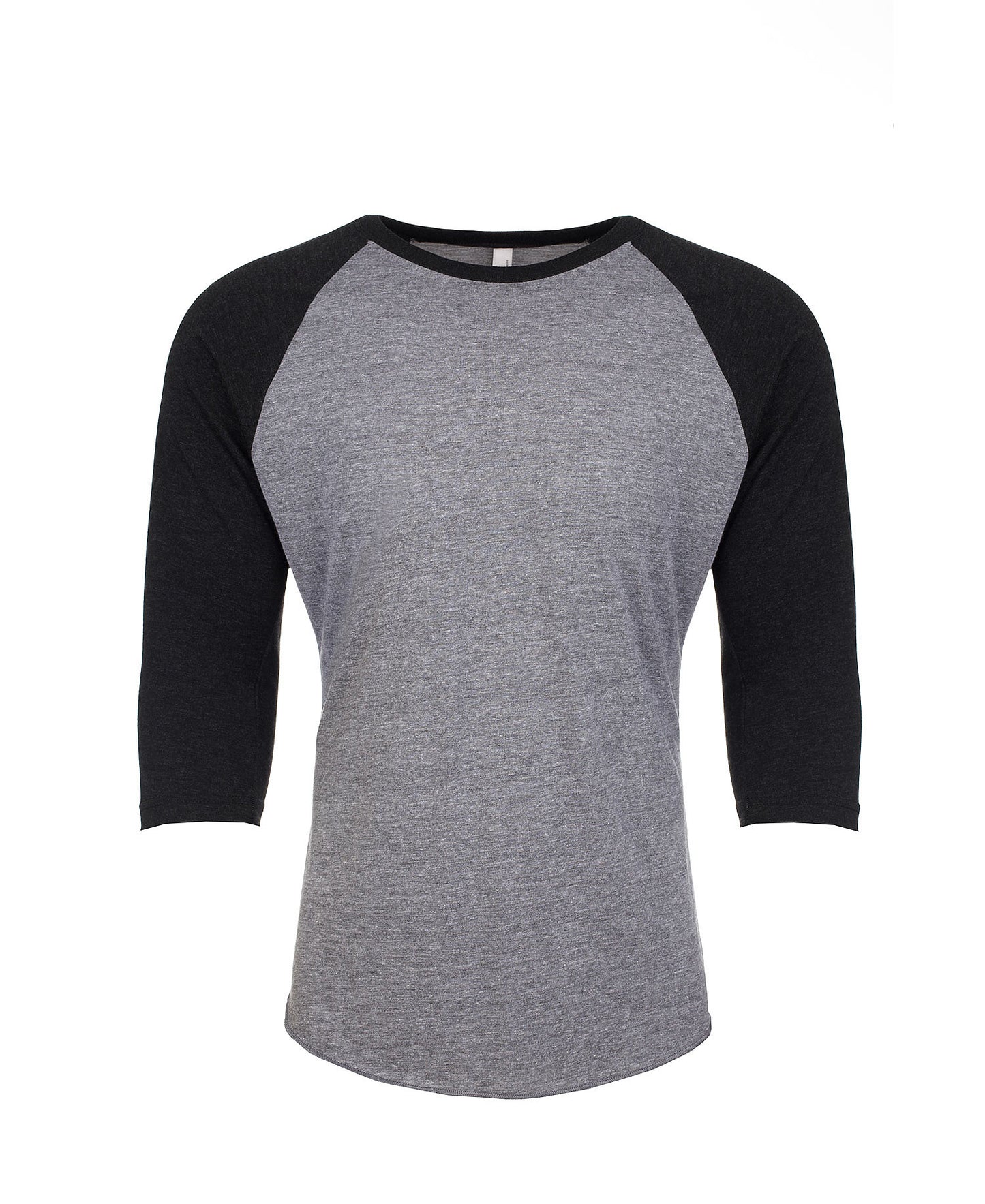 Next Level Raglan - Vintage Black / Premium Heather Body