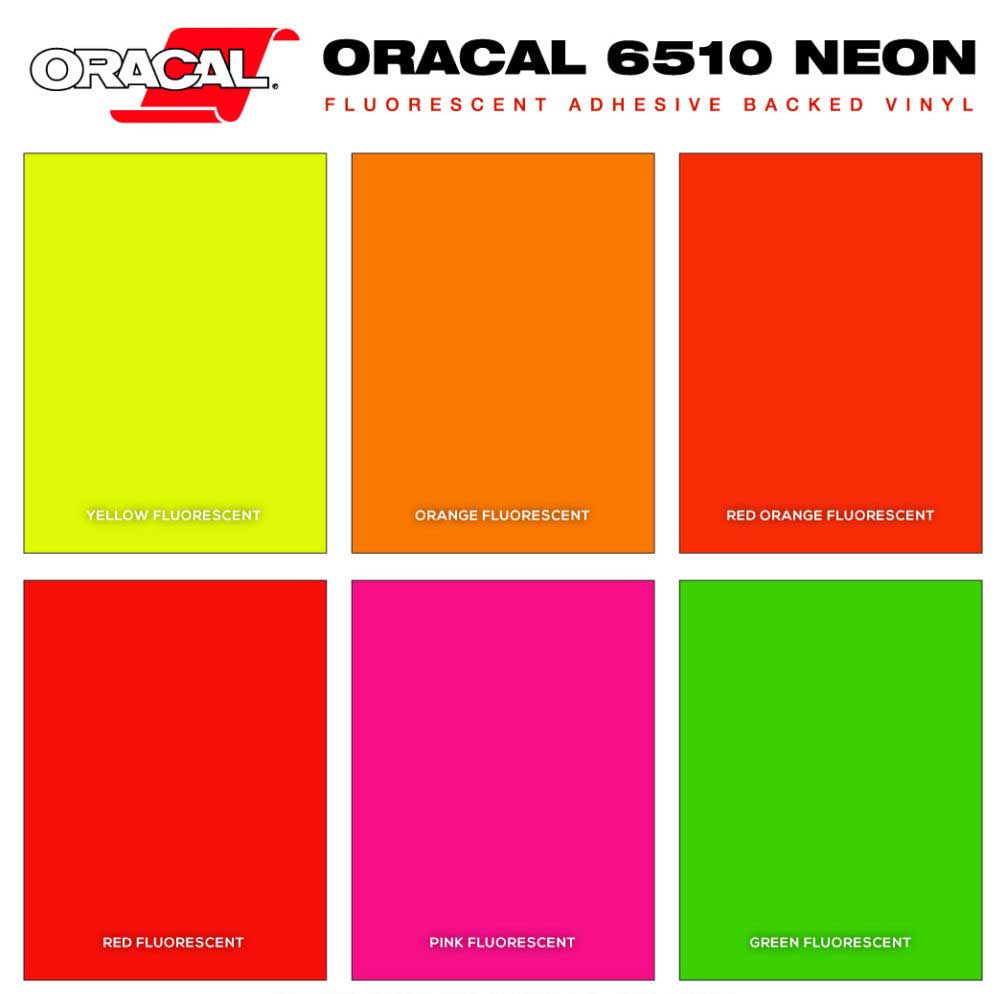 Oracal Adhesive Vinyl - Fluorescent Orange