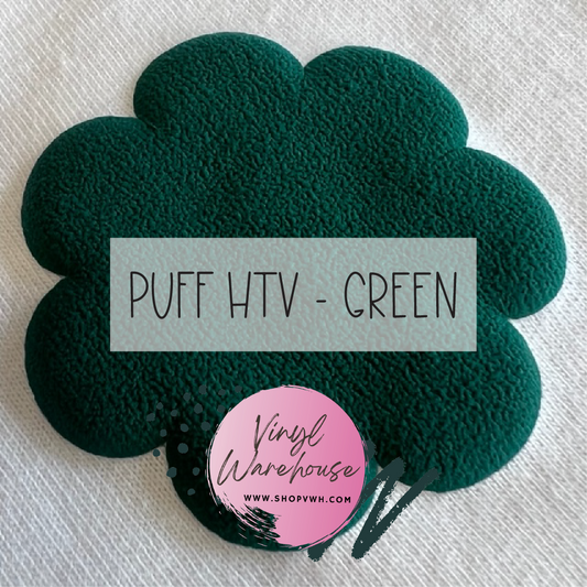 Puff HTV - Dark Green