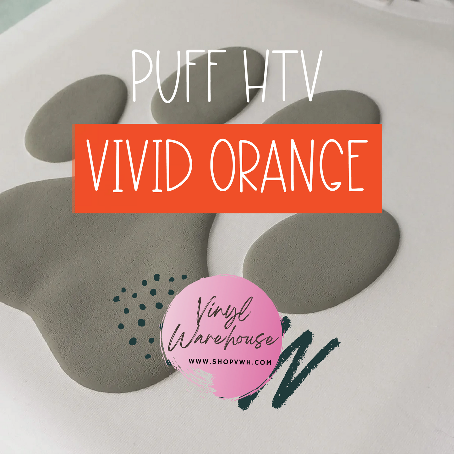 Puff HTV - Vivid Orange