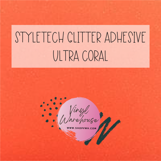 StyleTech Glitter Adhesive - Ultra Coral