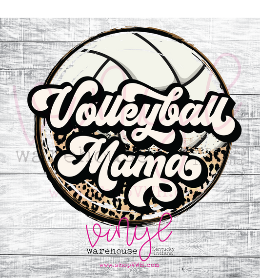 Volleyball Mama - Heat Transfer Print