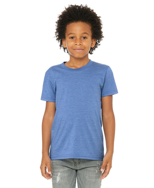 Bella + Canvas Youth Tee - Heather Columbia Blue