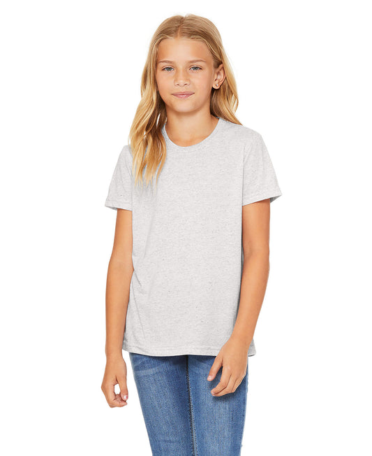 Bella + Canvas Youth Triblend Tee - White Fleck