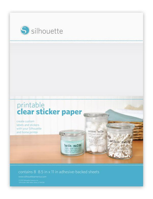 Silhouette Sticker Sheets - Clear Sticker Paper