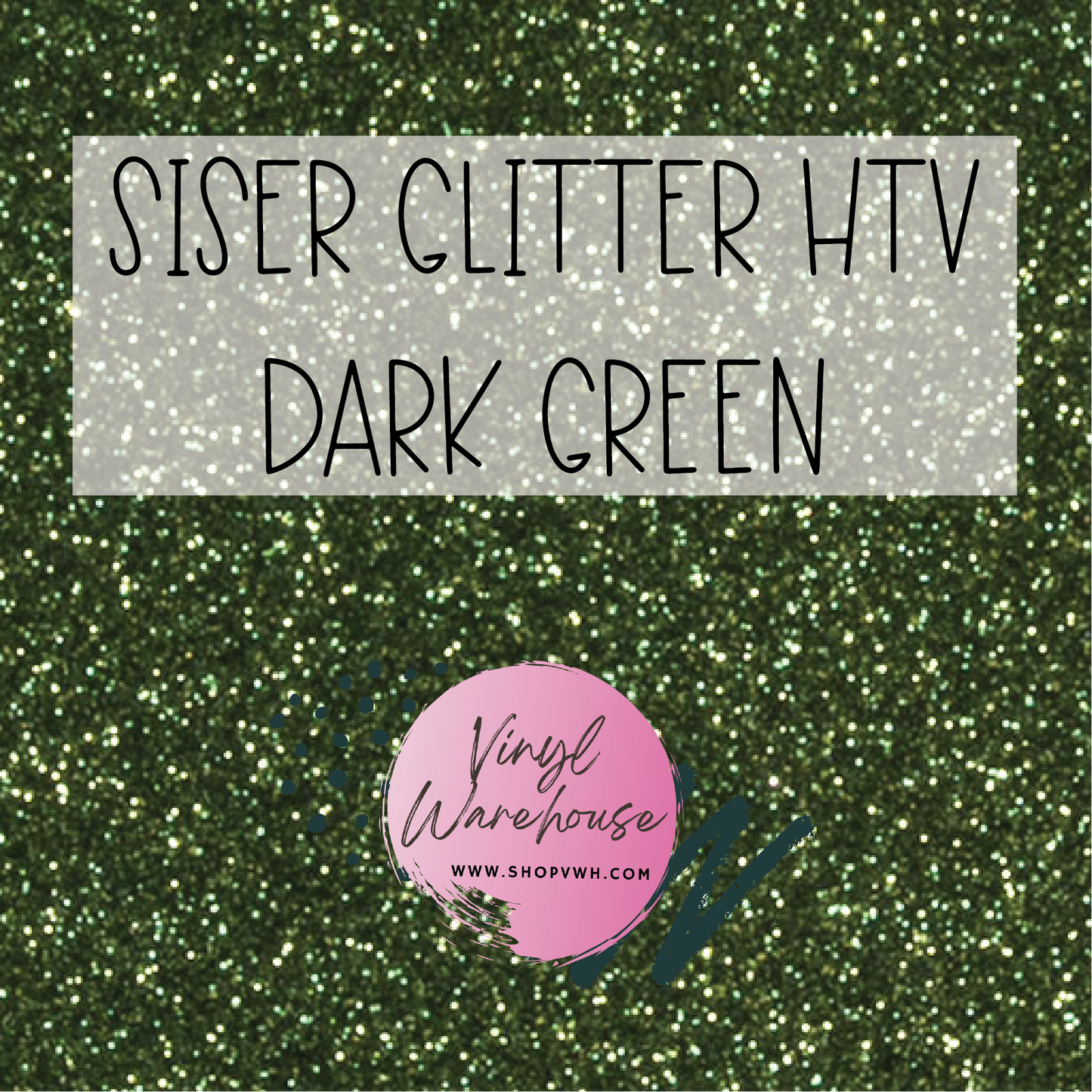 Siser EasyWeed Glitter HTV - Dark Green
