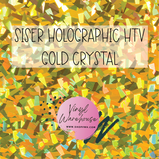 Siser Holographic HTV - Gold Crystal