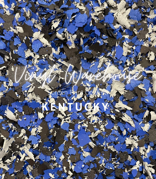 Screen Print Confetti - Kentucky (Royal/Black/Grey)