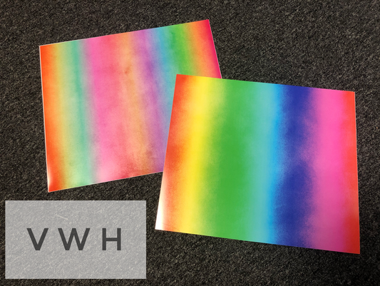 Rainbow Gradient Ombré - Printed HTV