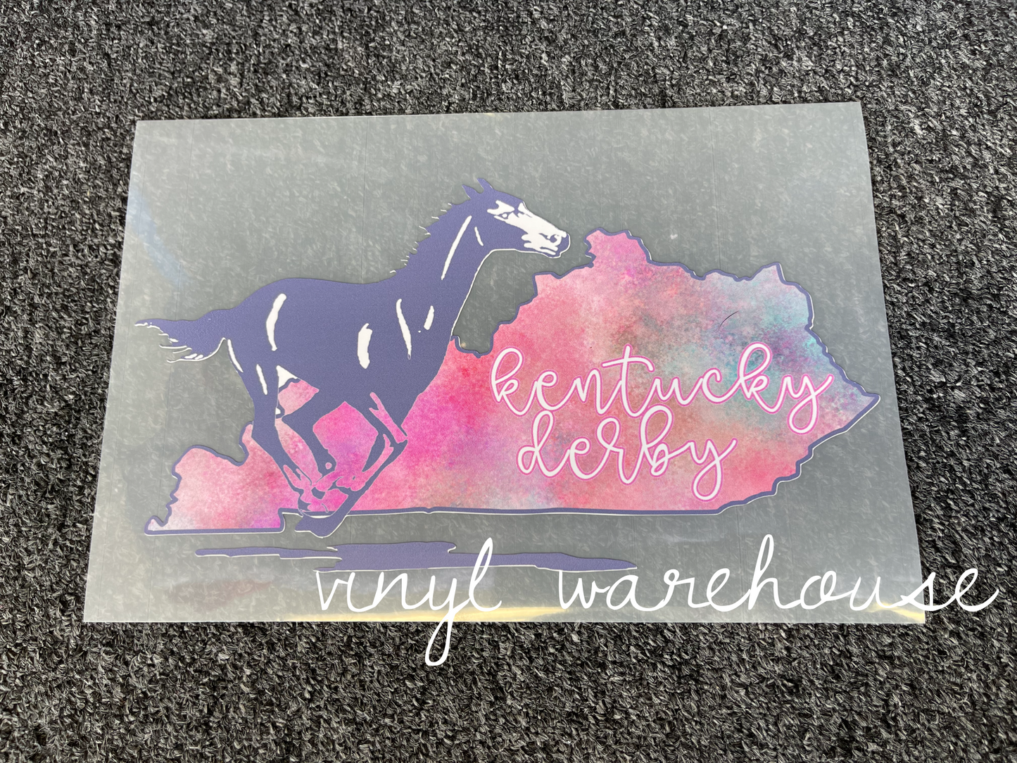Kentucky Derby / Watercolor Horse - Heat Transfer Print