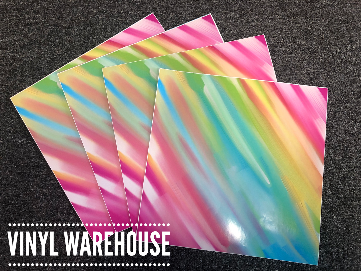 Rainbow Sherbet - Printed Adhesive
