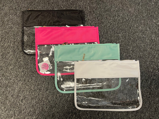Clear Stadium Bags w/ Zipper