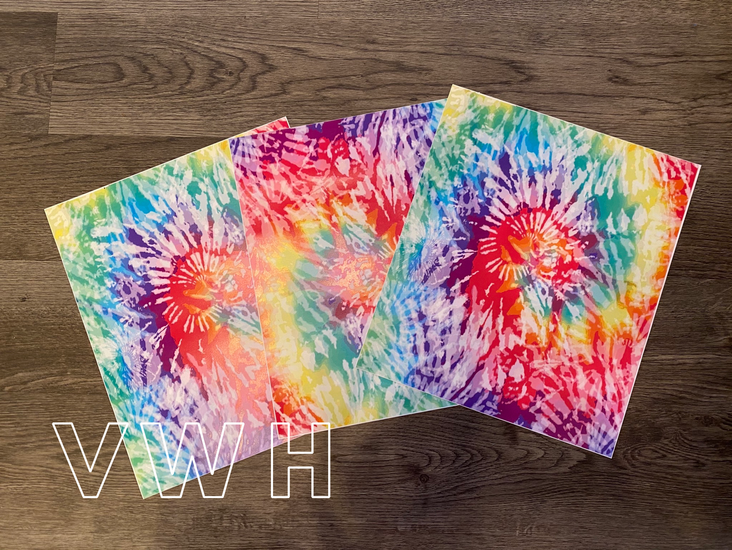 Tie Dye (White & Primary Colors) - Printed HTV