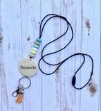 Wooden Disc & Bead Lanyard