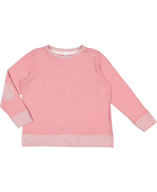 Youth Pullover with Elbow Patches - Mauve