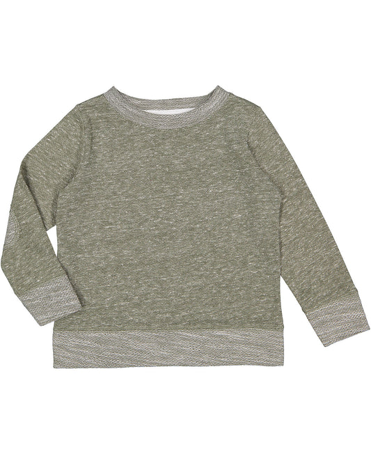 Toddler Pullover with Elbow Patches - Military Green