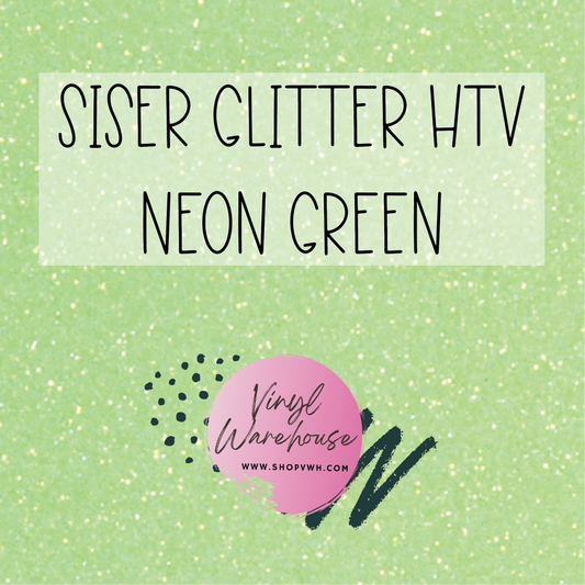 Siser EasyWeed Glitter HTV - Neon Green