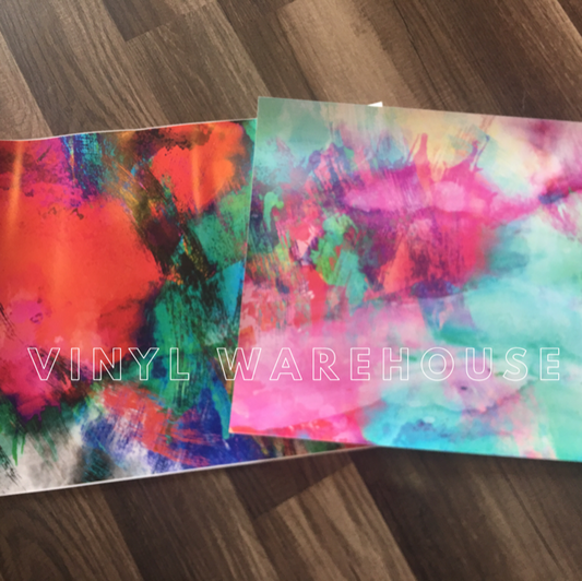 Watercolor Splash - Printed HTV