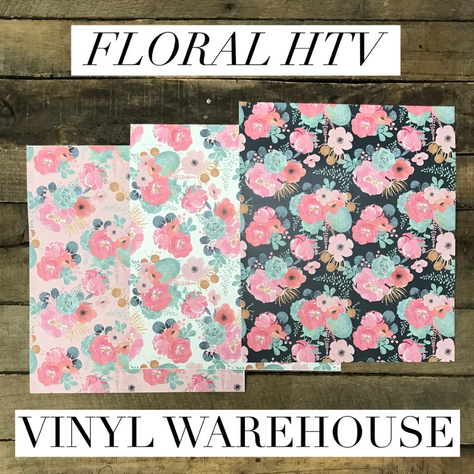 Succulent Florals - Printed HTV