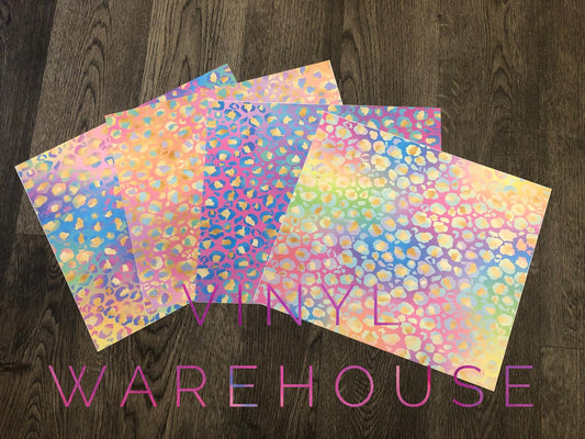 Rainbow Leopard - Printed HTV