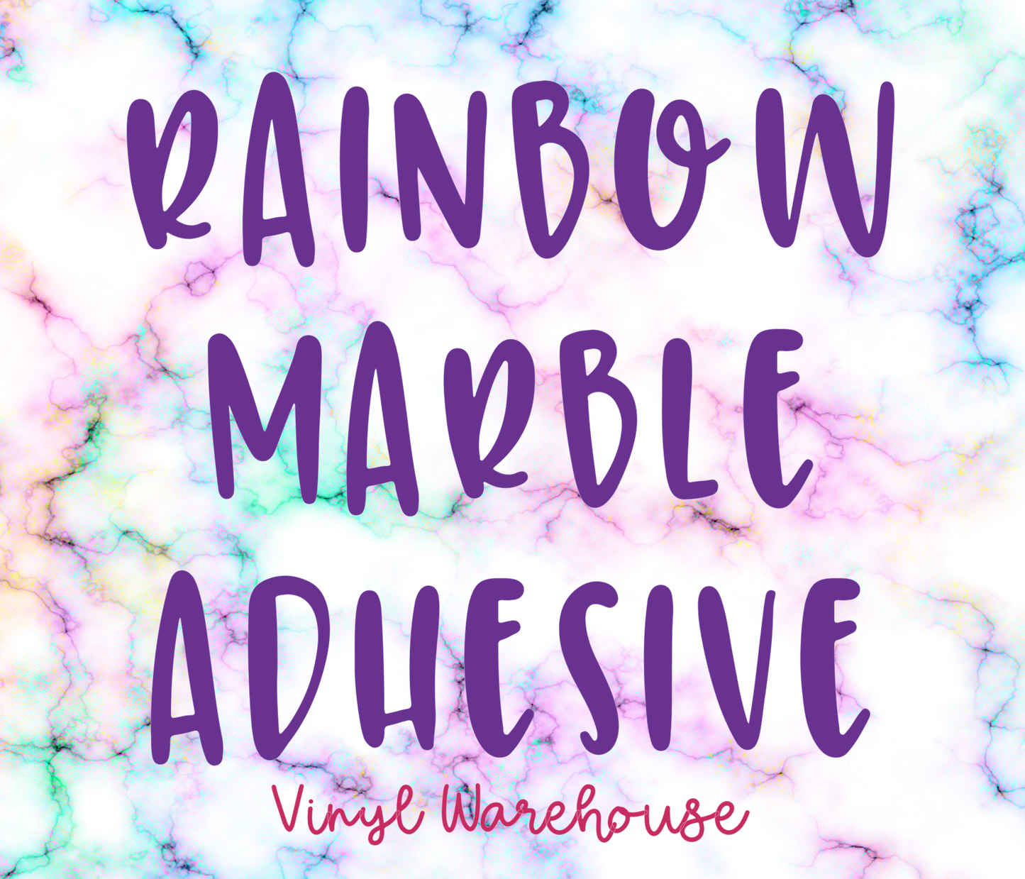 Rainbow Marble - Printed Adhesive