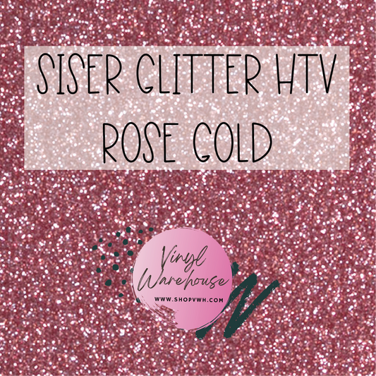 Siser EasyWeed Glitter HTV - Rose Gold