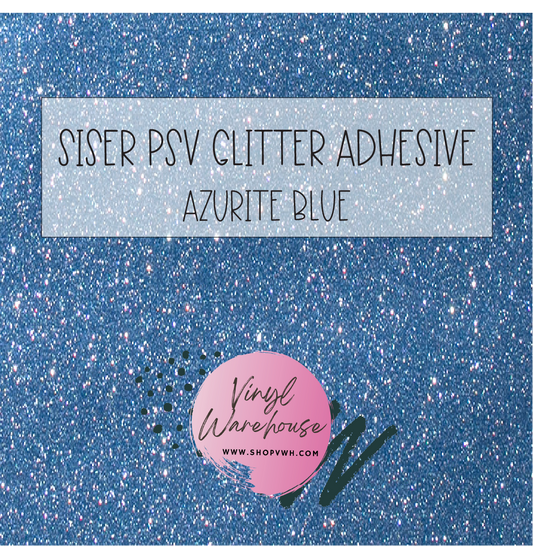 Siser PSV Adhesive Glitter - Azurite Blue