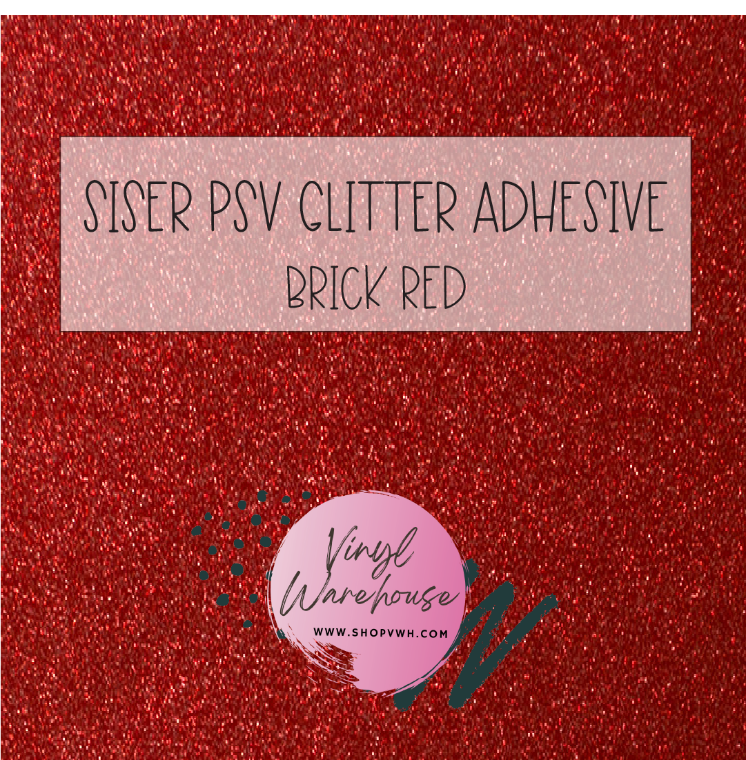 Siser PSV Adhesive Glitter - Brick Red