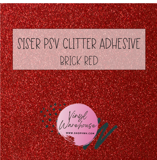 Siser PSV Adhesive Glitter - Brick Red